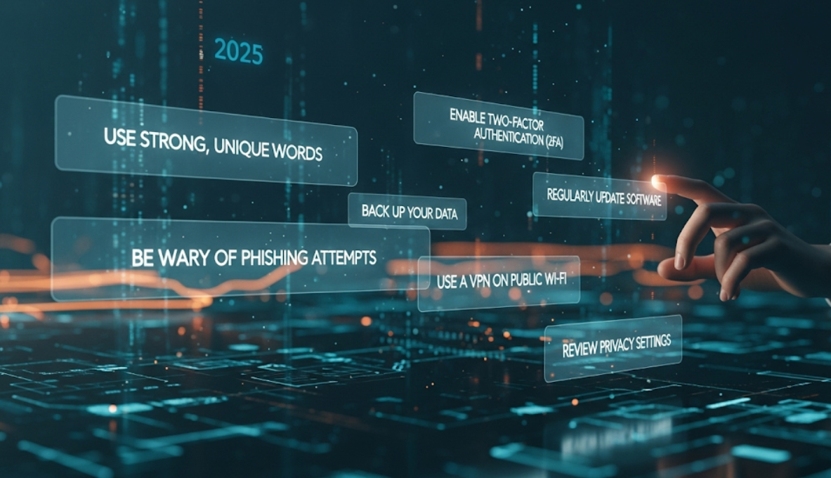 10 نصائح لحماية بياناتك على الإنترنت في 2025